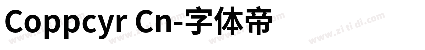 Coppcyr Cn字体转换